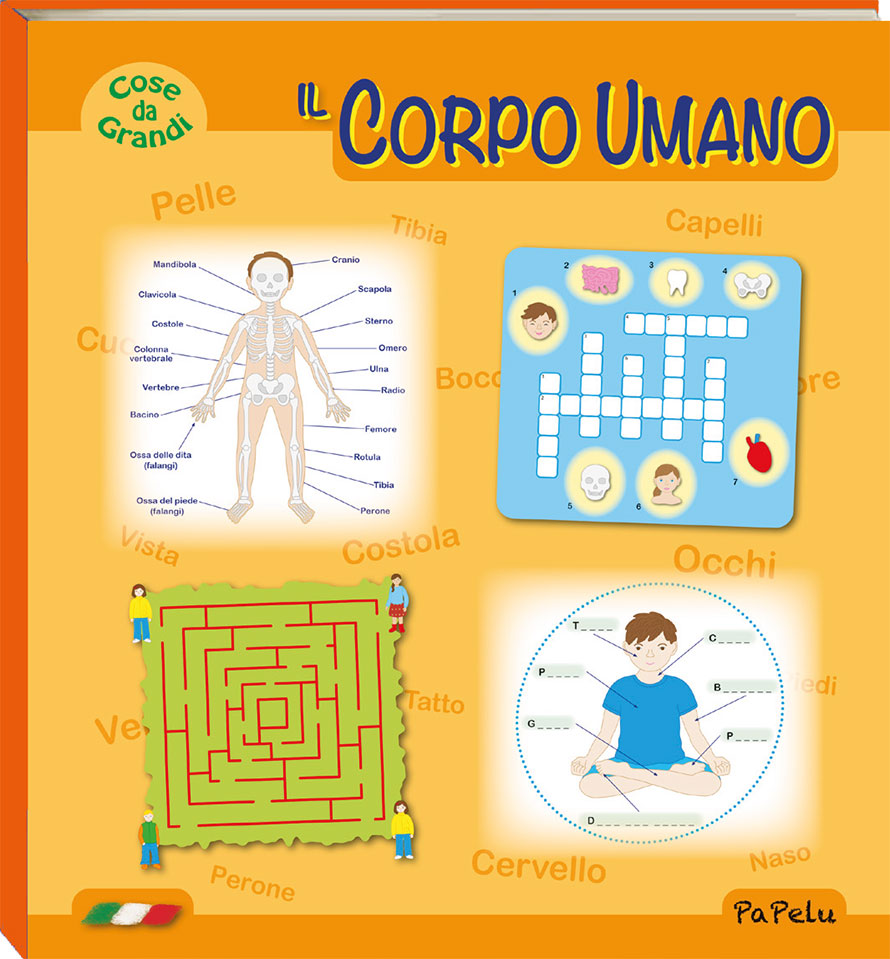 Copertina Il Corpo Umano - PaPelu, Libri per Bambini e Bambine