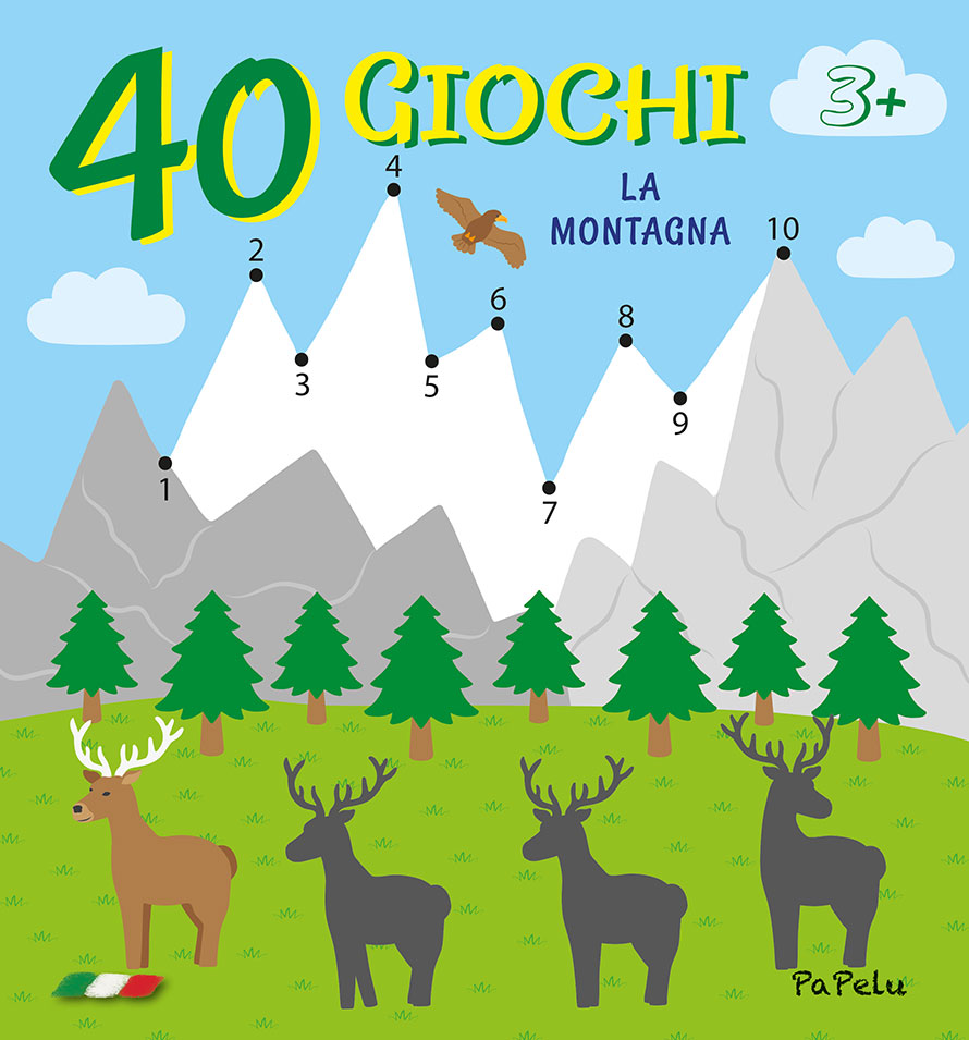 Copertina 40 Giochi la Montagna - PaPelu, Libri per Bambini e Bambine