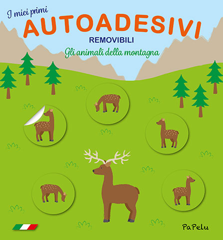 I Miei Primi Autoadesivi Removibili gli Animali della Montagna - PaPelu