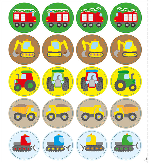 I Miei Primi Autoadesivi Removibili I Mezzi da Lavoro - PaPelu, Libri per Bambini e Bambine