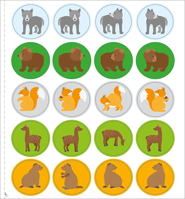 I Miei Primi Autoadesivi Removibili gli Animali della Montagna - PaPelu, Libri per Bambini e Bambine