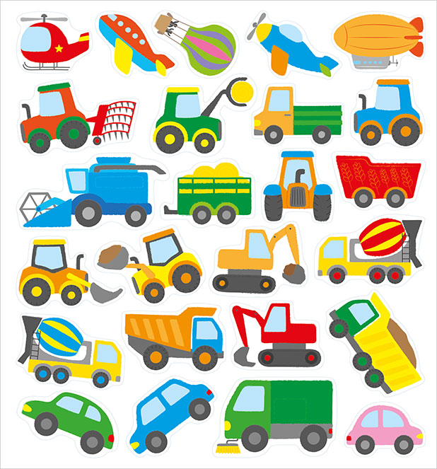 Autoadesivi Removibili I Mezzi di Trasporto - PaPelu, Libri per Bambini e Bambine