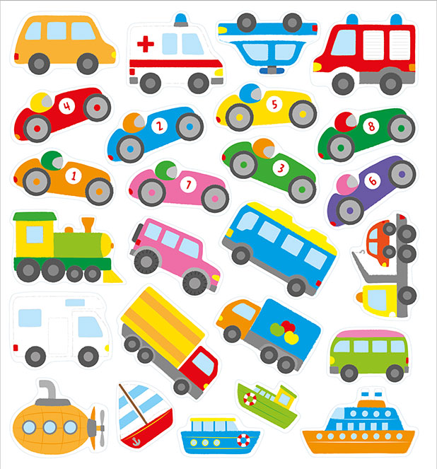 Autoadesivi Removibili I Mezzi di Trasporto - PaPelu, Libri per Bambini e Bambine