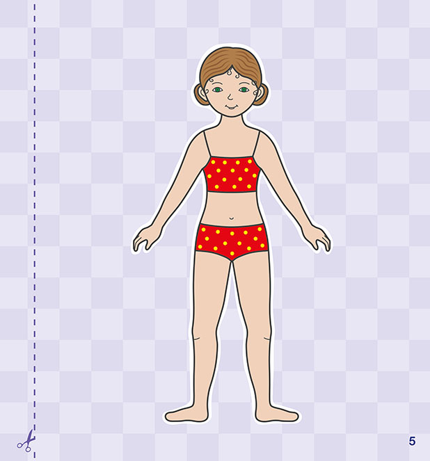 Ritaglio Coloro Gioco Bamboline da Vestire - PaPelu, Libri per Bambini e Bambine