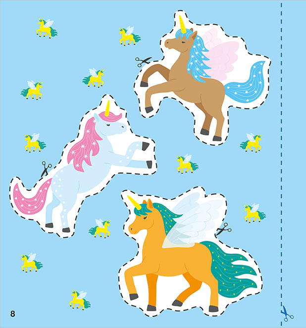 Un Mondo di Unicorni da Ritagliare - PaPelu, Libri per Bambini e Bambine