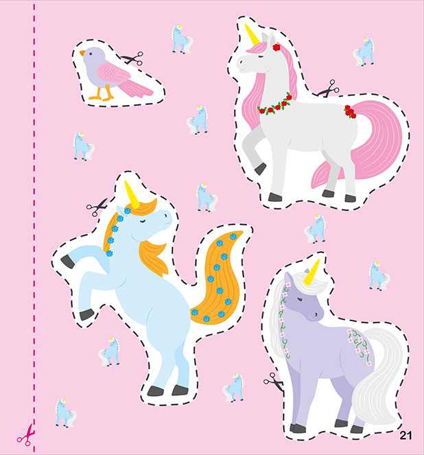 Un Mondo di Unicorni da Ritagliare - PaPelu, Libri per Bambini e Bambine