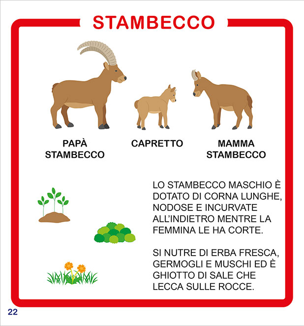Imparo Coloro Gioco gli Animali della Montagna - PaPelu, Libri per Bambini e Bambine