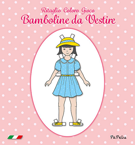 Ritaglio Coloro Gioco Bamboline da Vestire - PaPelu